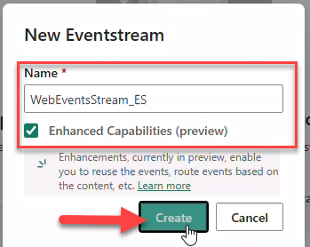 Eventstream name
